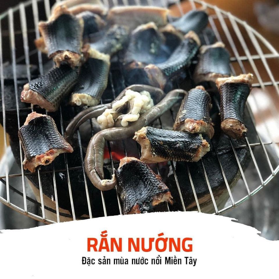 rắn nướng